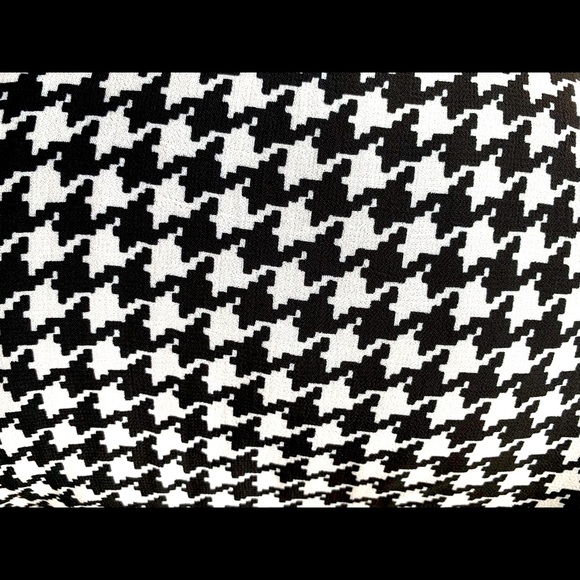 Beymen black & White houndstooth pattern sheer viscone dress at knee US 12 - Picture 4 of 16